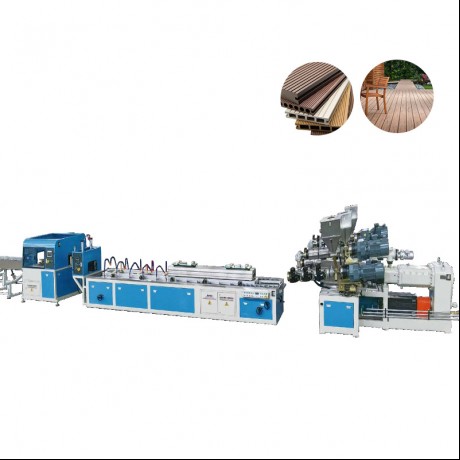 JWELL PE&PP ووڈ-پلاسٹک پروفائل فلور ایکسٹروشن لائن